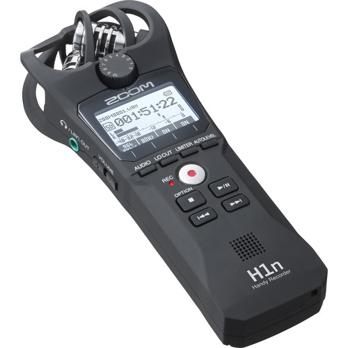 Zoom H1n 2-Input / 2-Track Portable Handy Recorder with Onboard X/Y Microphone (Black)0