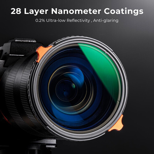 K&F Concept Nano-X Series 2-in-1 Variable ND4-ND64 & CPL Filter (55mm, 2 to 6-Stop)