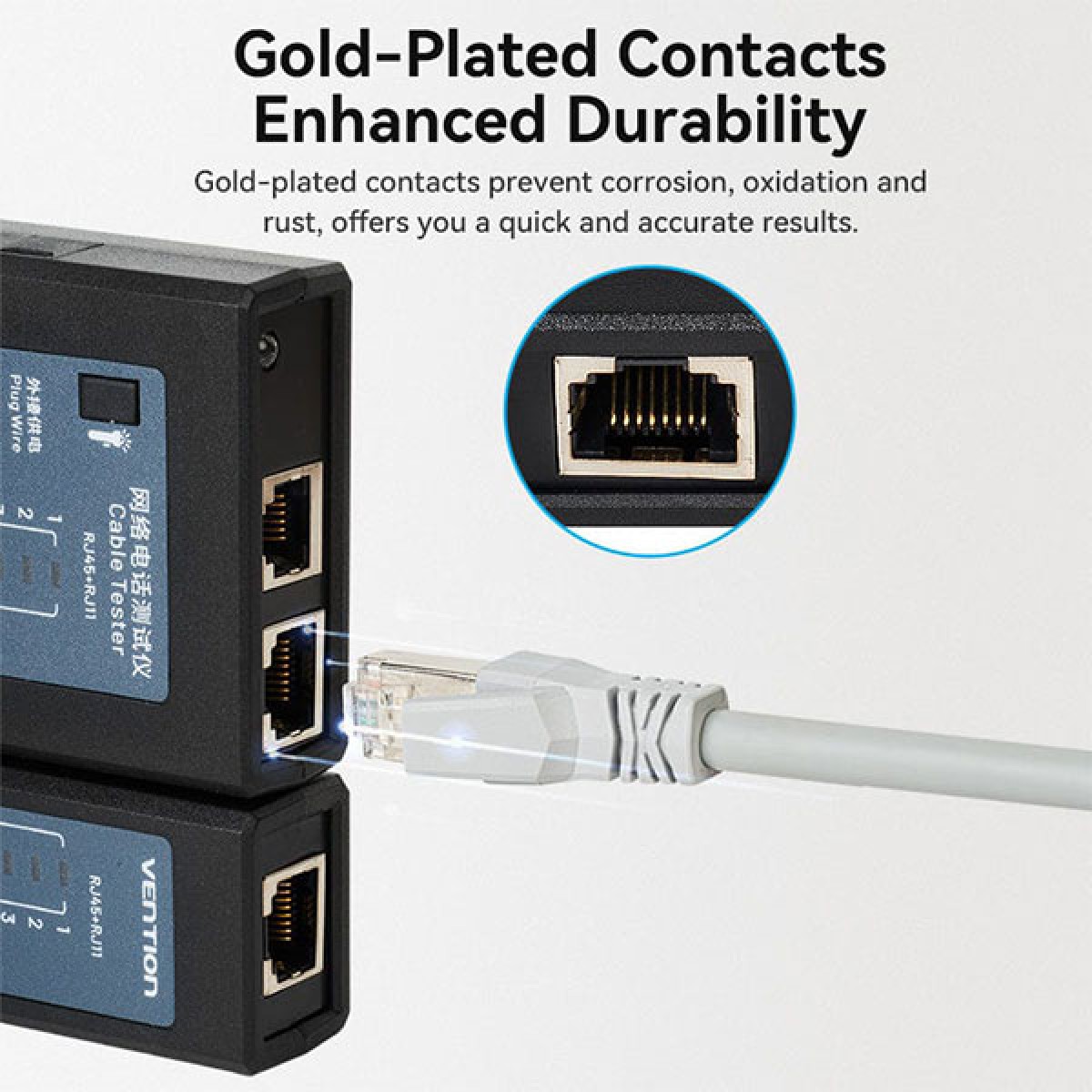 Vention Network Cable Tester for RJ45 & RJ112