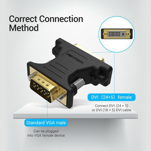 Vention VGA Female to DVI Male Adapter – VEN-DV380VG3