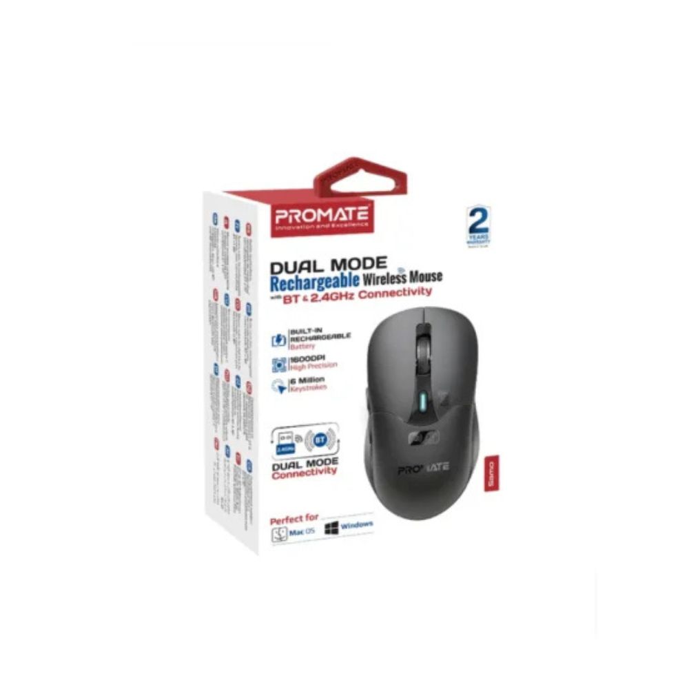 Promate Samo Dual Mode Rechargeable Wireless Mouse