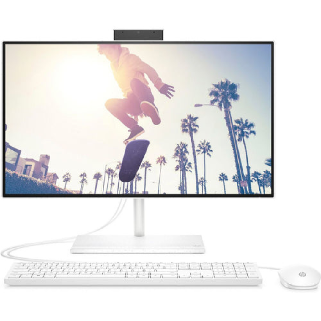 HP All-in-One 24-cb1023nh PC, Intel Core i5 1235U, 8GB DDR4 3200, 512GB PCIe NVMe M.2 SSD, Intel Iris Xe Graphics, FreeDOS, 23.8