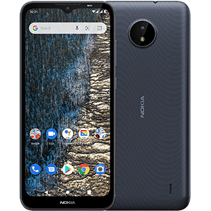 Nokia C20 Android Smartphone with 4G, Dual SIM, 2GB RAM, 32GB ROM, 6.5Inch HD display, front and rear 5MP cameras – both with LED flash, long lasting 3000 mAh battery