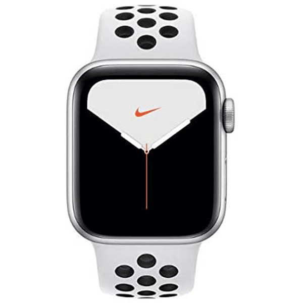 Apple Watch Nike Series 5 GPS, 40mm Silver Aluminium Case with Pure Platinum/Black Nike Sport Band3