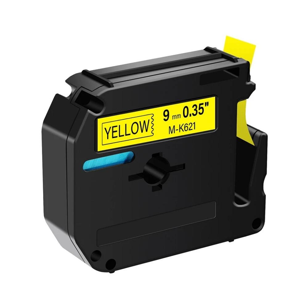 Brother M-K621 9mm Black on Yellow Tape 3