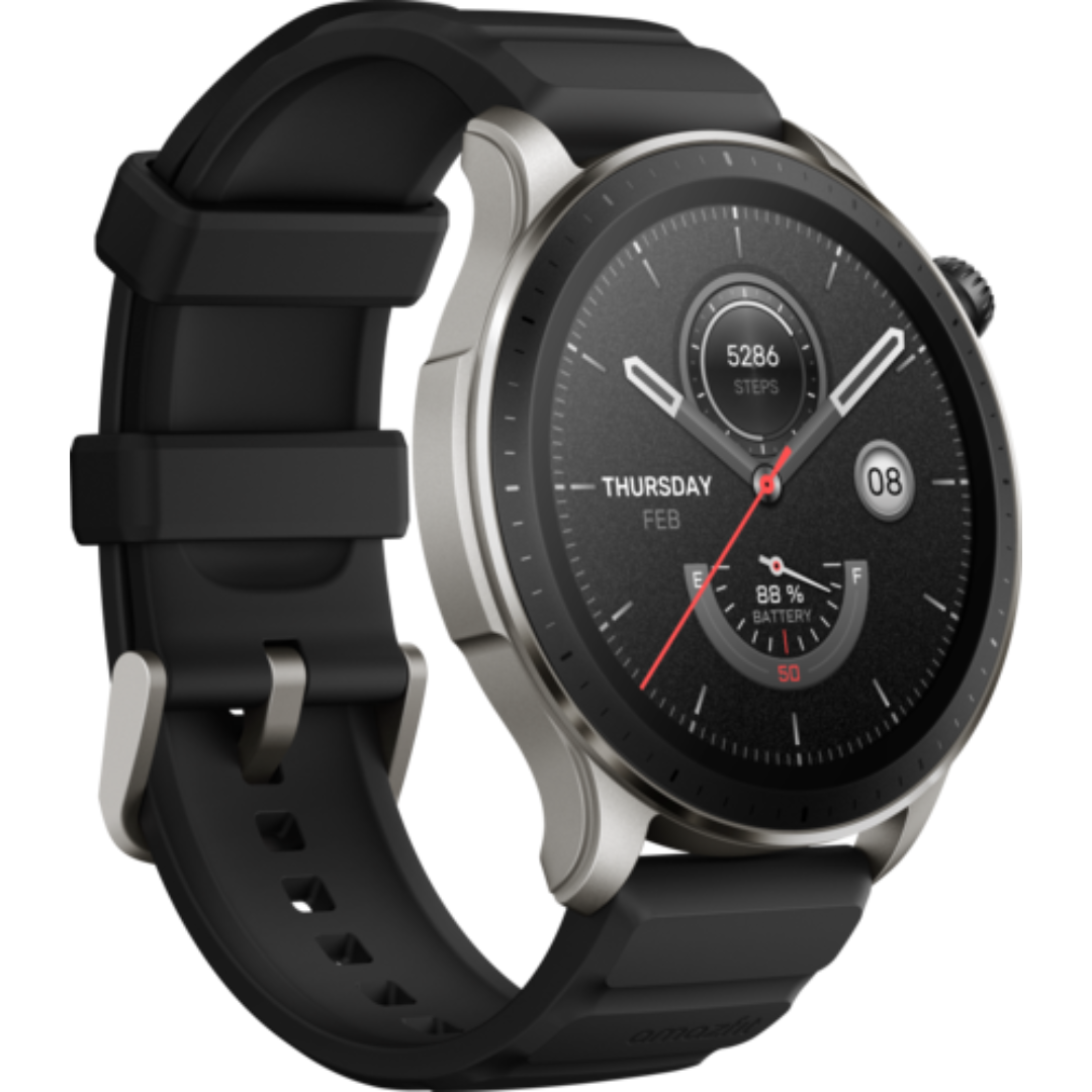 Amazfit GTR 4 Smart Watch for Men Android iPhone, Dual-Band GPS, Alexa Built-in, Bluetooth Calls