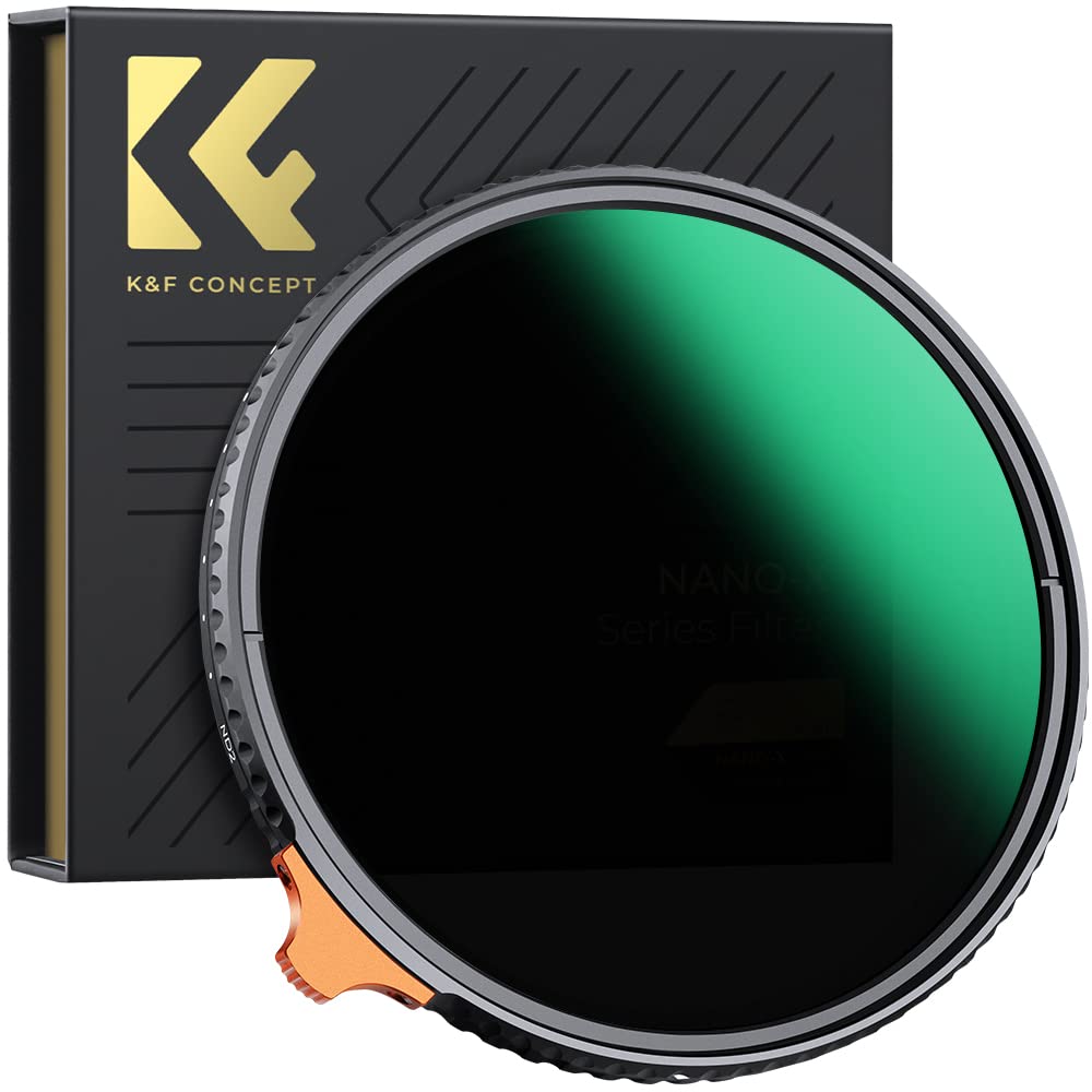 K&F Concept KV34 58mm ND2-ND400 Blue Multi-Coated Variable ND Filter0