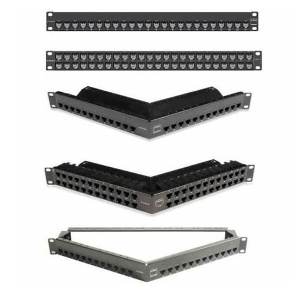 SIEMON Z-MAX 24-Port Cat6A Shielded Patch Panel Z6AS-PNL-24K