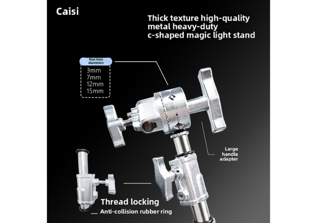 Caisi CS‑S40CPRO Heavy‑Duty C‑Stand Light Stand3