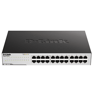 24 port 10/100/1000Base-T unmanaged gigabit switch, Metal Casing (DGS-1024C)