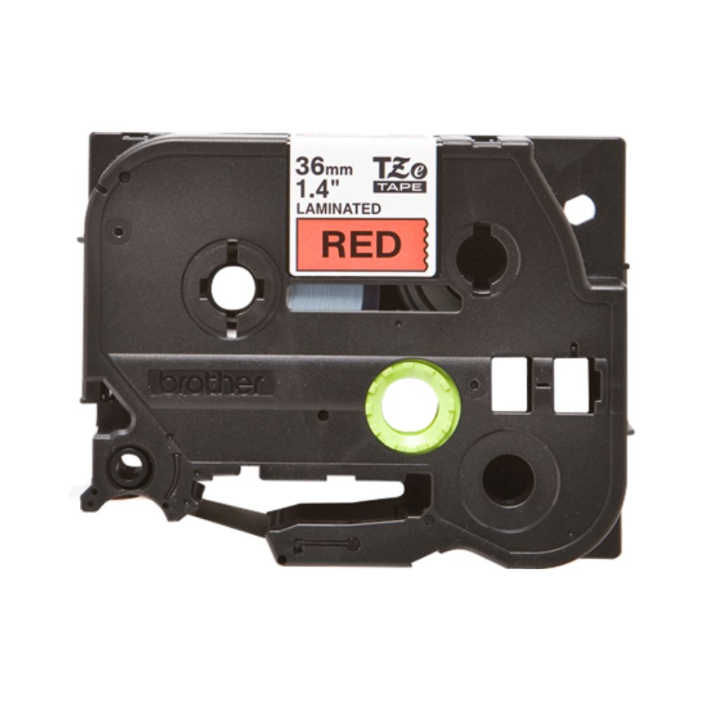 Brother TZE-461 36mm Black on Red Label tape