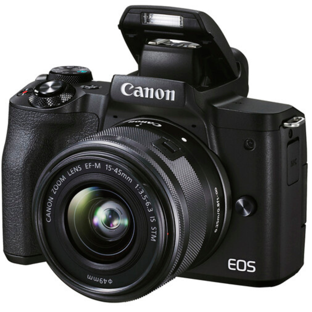 Canon EOS M50 Mark II Mirrorless Digital Camera with 15-45mm Lens (Black)3