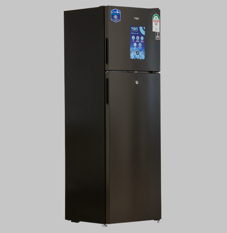 VON VART-25DMS 168L Double Door Refrigerator 4