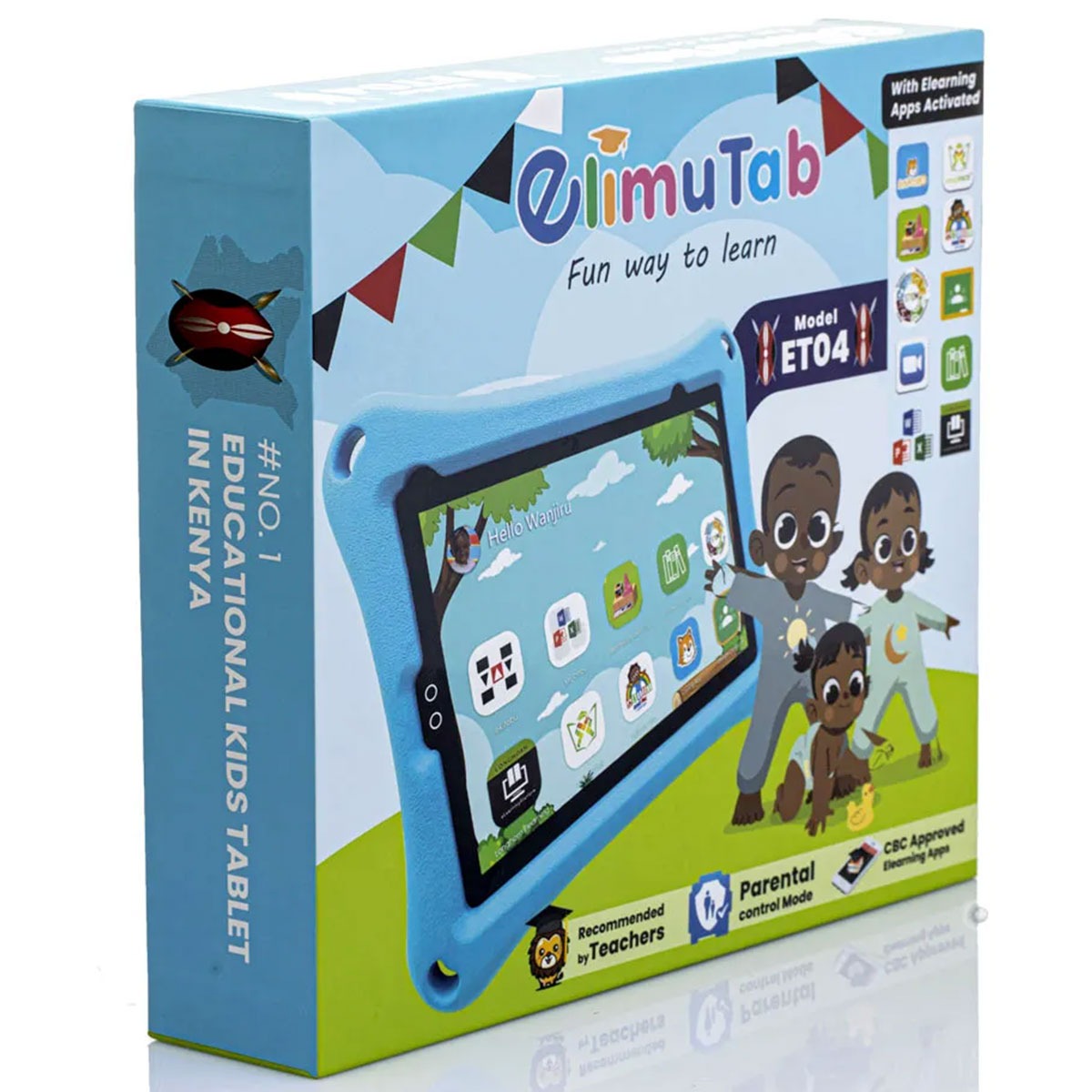 Elimutab ET04 2GB Memory 16GB Storage Educational Tablet Android 7.0 inch Display3