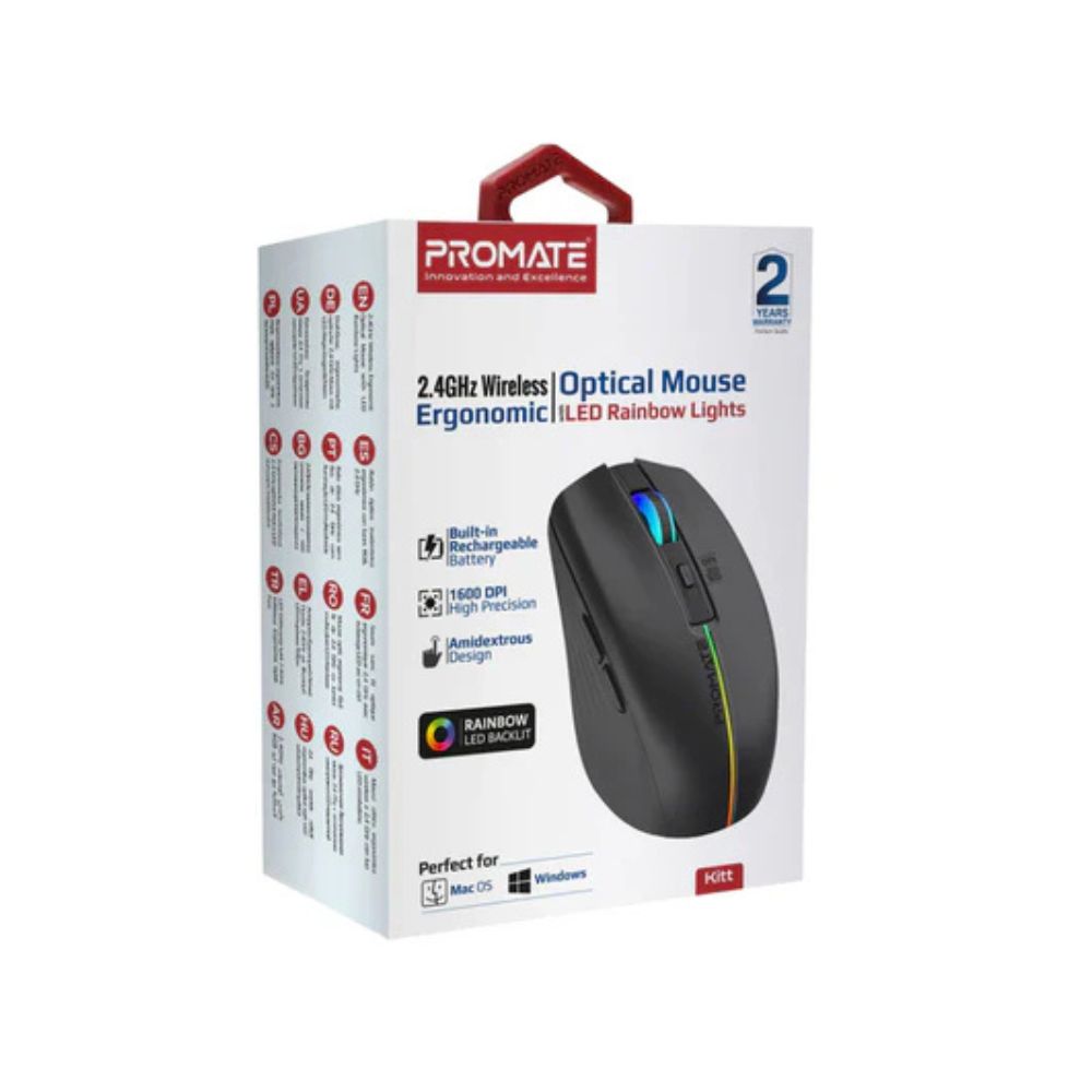 Promate  KITT Sleek Wireless Rechargeable Mouse