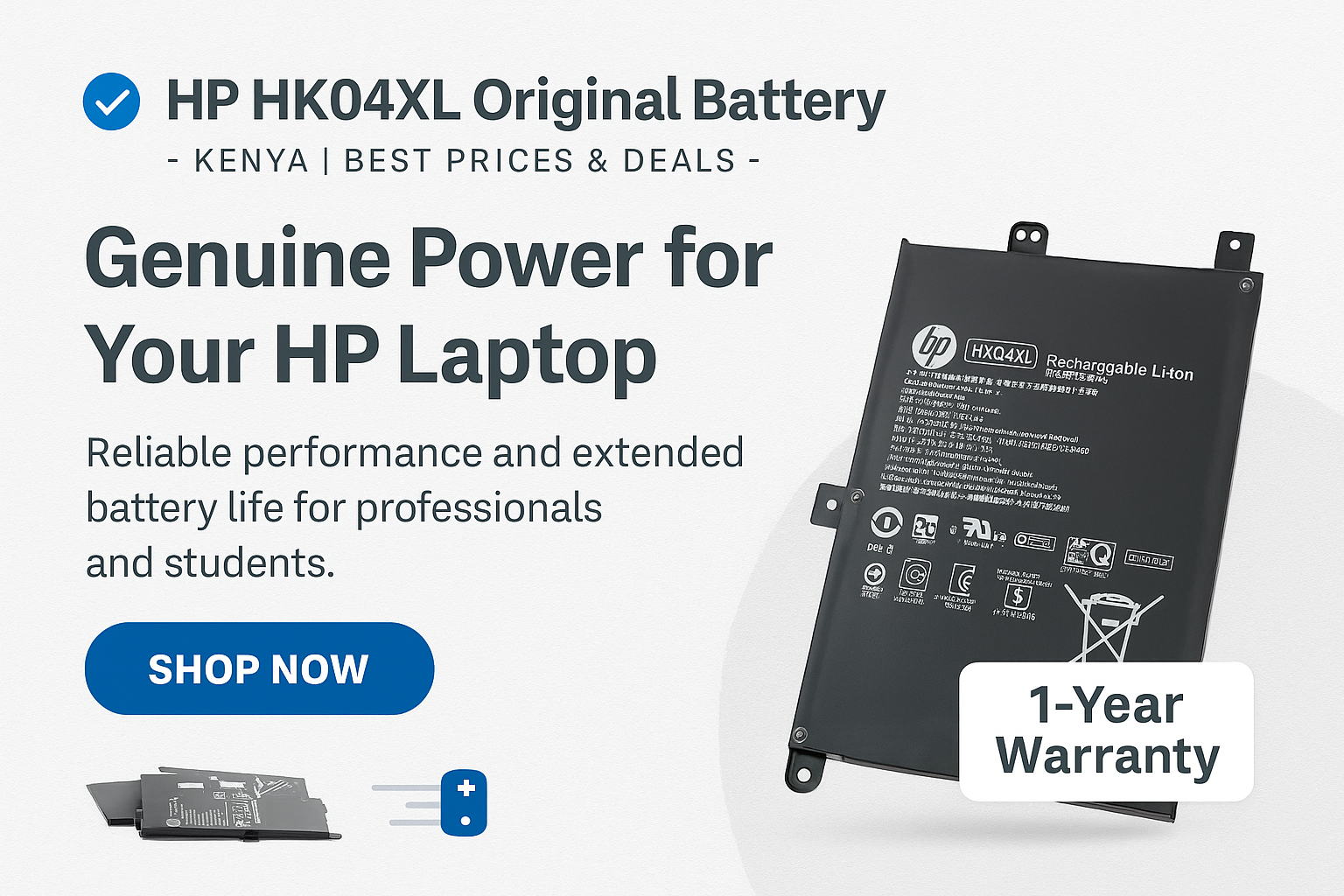HP HK04XL Laptop Battery in Kenya – Genuine & Affordable