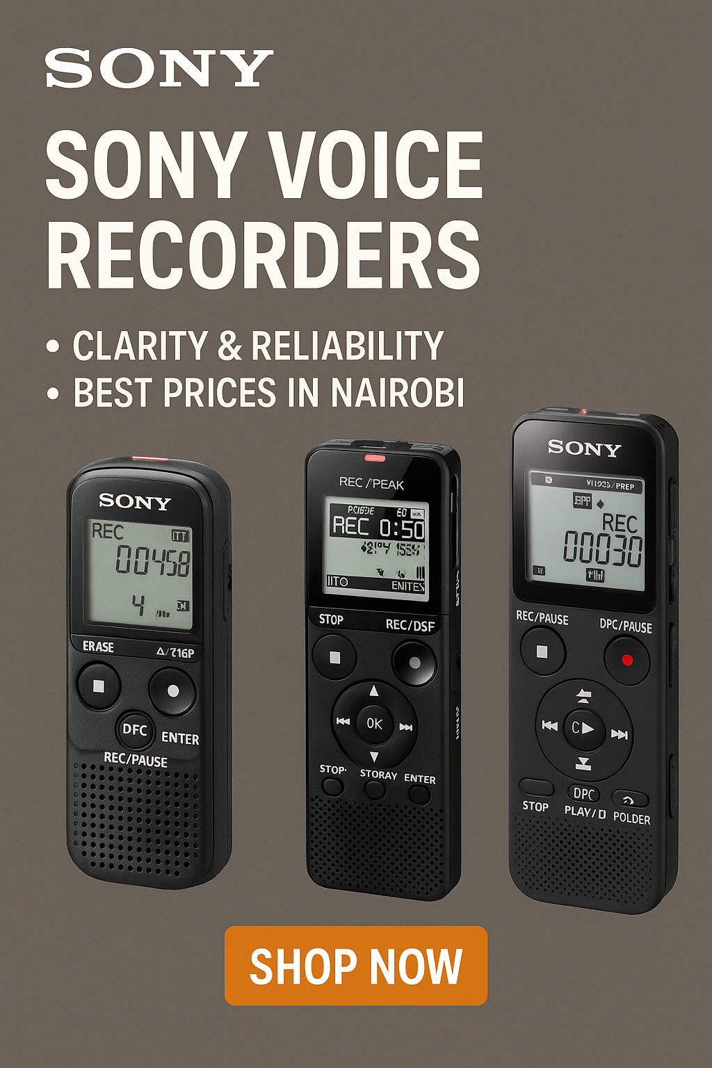 Sony Voice Recorders Nairobi – Best Prices & Models